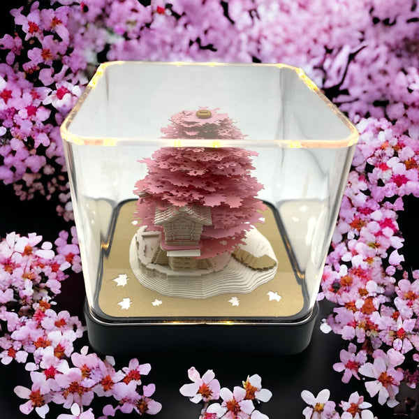 3D Three-dimensional Sakura Tree (With Light & Calender 2023)