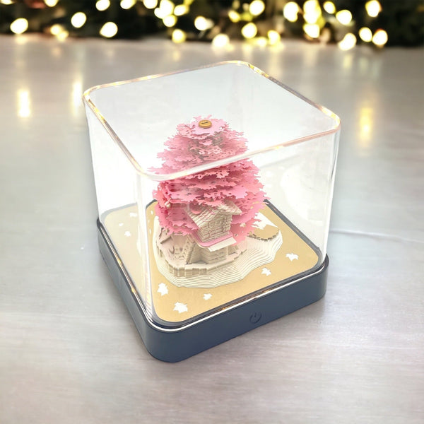 3D Three-dimensional Sakura Tree (With Light & Calender 2023)