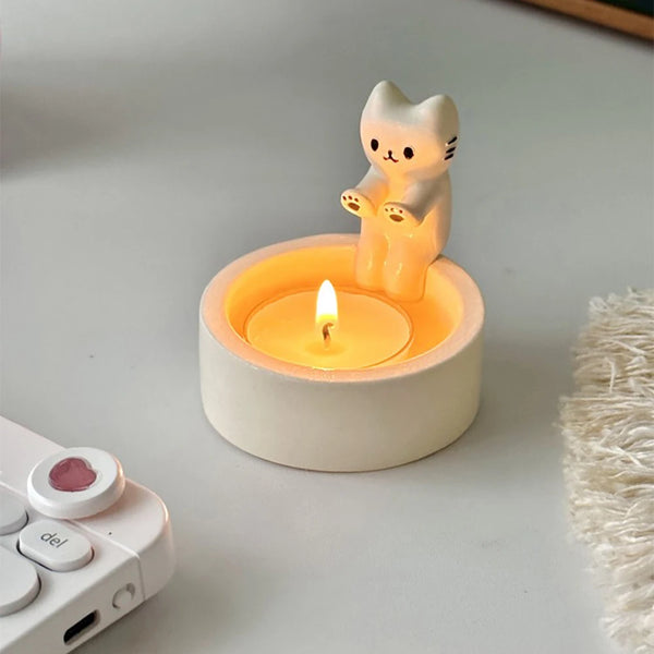 Cat Candle Holder