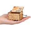 You are My Sunshine Engraved Hand-Cranked Wooden Musical Box