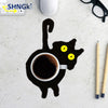 Knitted Cat Shape Cup Coaster Cute Animal Coffee Mug Table Mat Placemat Heat Insulation Cat Butt Dining Mat Kitchen Accessories