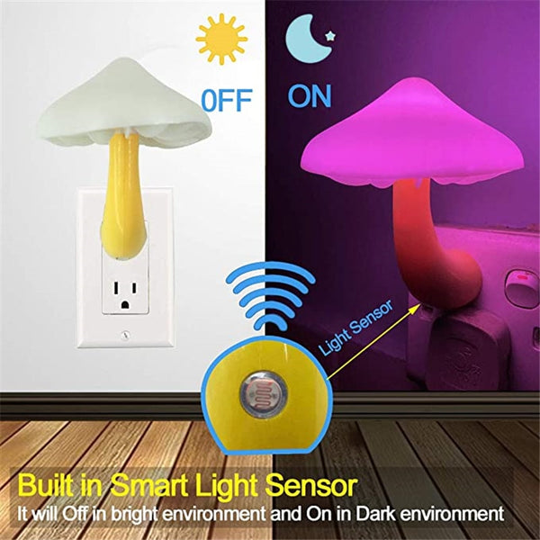 LED Mushroom Shape Automatic Sensor Light