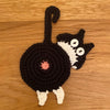 Knitted Cat Shape Cup Coaster