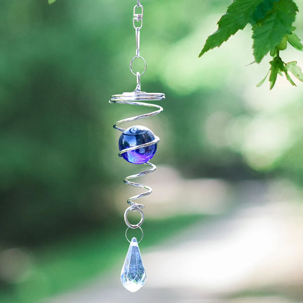 Spiral Chimes Crystal Glass Ball