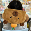 Capybara Hat with Neck Pillow