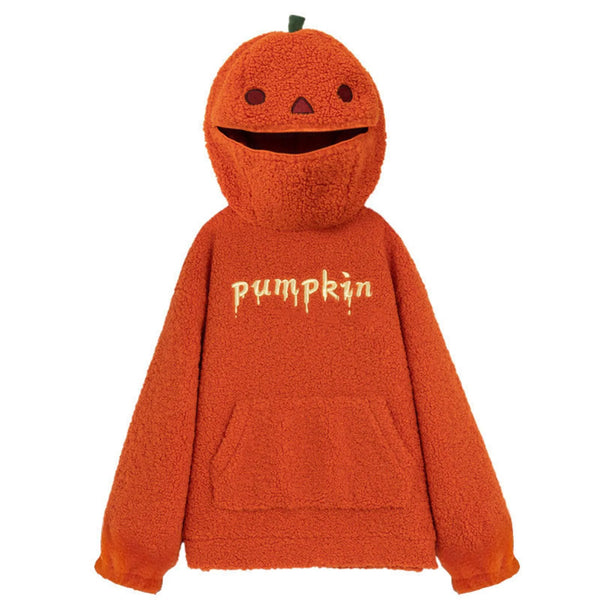 Fleece Pumpkin Hoodie