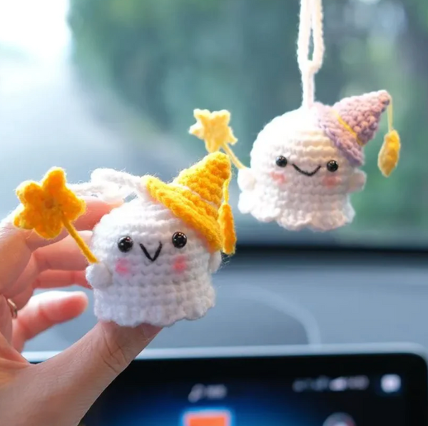 Hanging Crochet Ghost