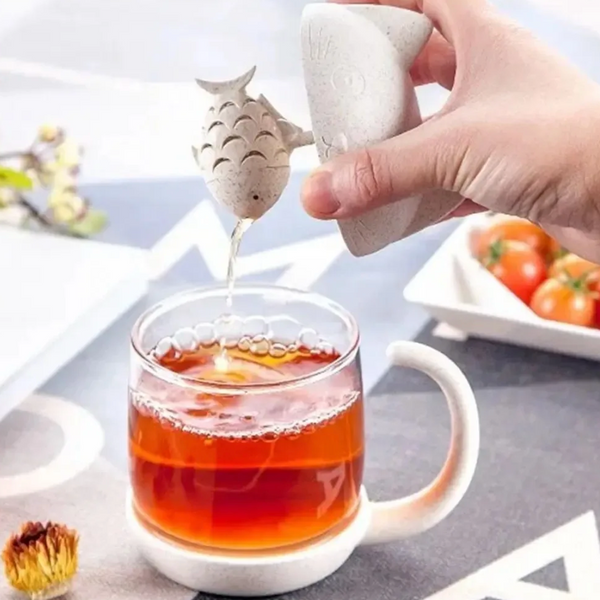 Cat Shaped Fibre Glass Cup Tea Infuser