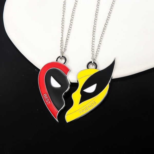 Deadpool and Wolverine Best Friends Necklace