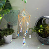 Hanging Sun Catcher Crystal Teardrop Chandelier