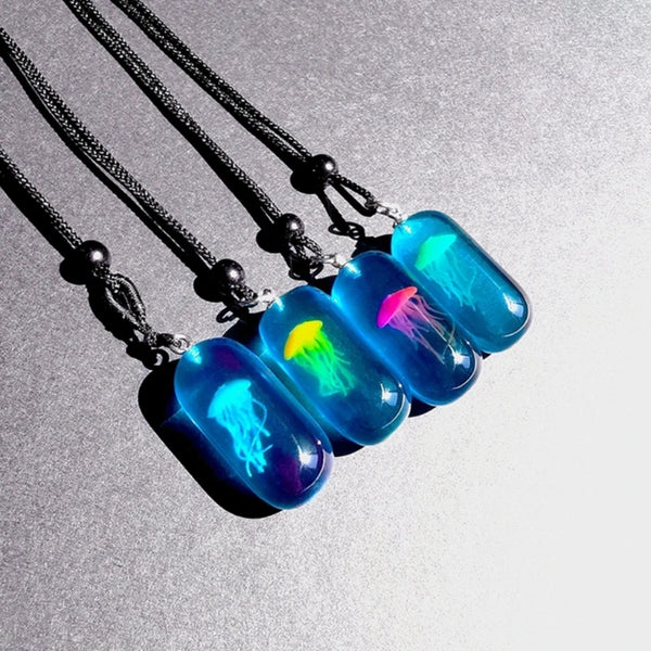 Luminous Jellyfish Pendant Necklace