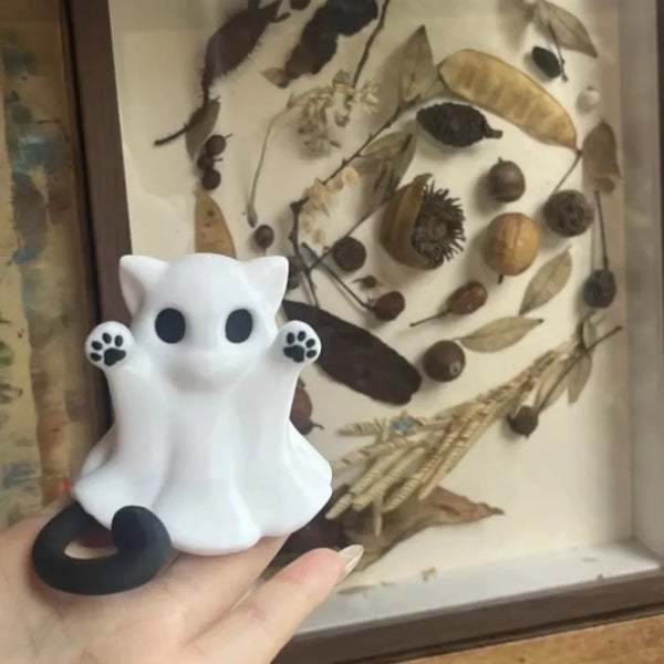 Cat Ghost Ornament