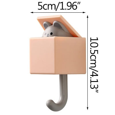 Hidden Cat Wall Hanging Hook