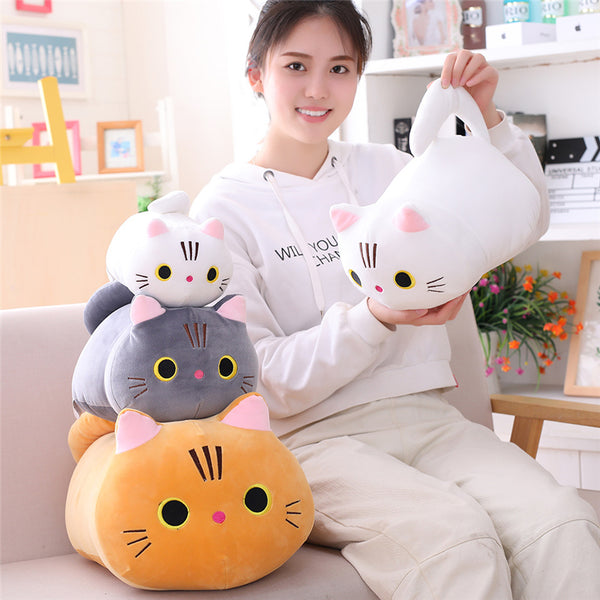 25/100cm Cute Soft Cat Plush Pillow