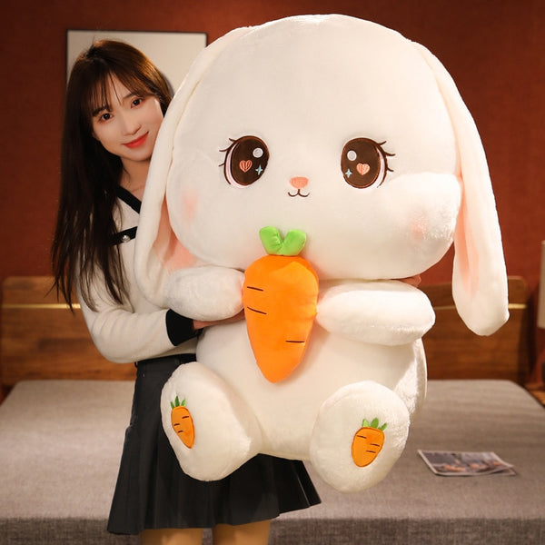 Long Ear Rabbit Carrot Plush