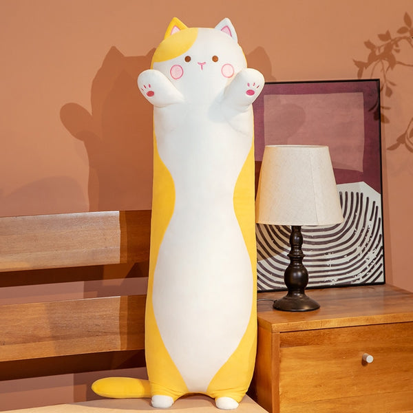 Long Cat Stuffed Squish Plush Pillow