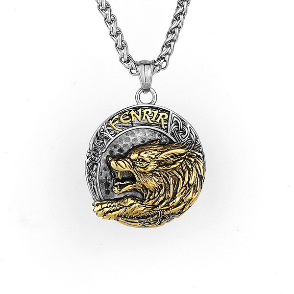 Vikings Wolf Fenrir Necklace