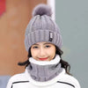 Wool Thick Knitted Beanie With Face Covering