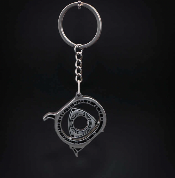 Spinning Rotor Keychain