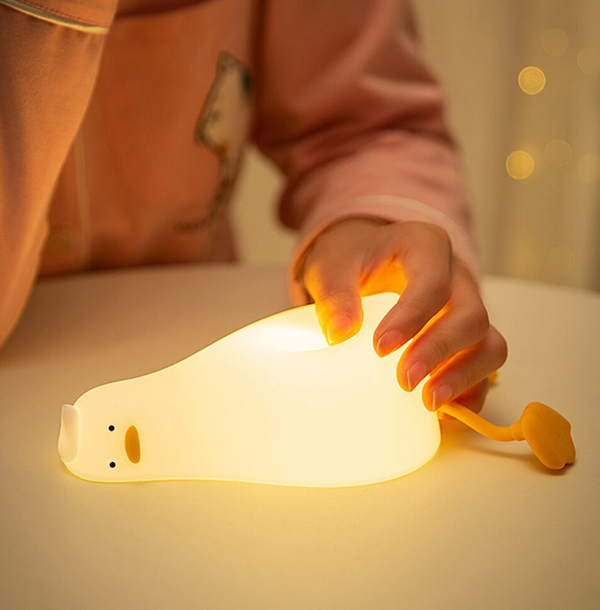 Lying Flat Duck Silicone Light