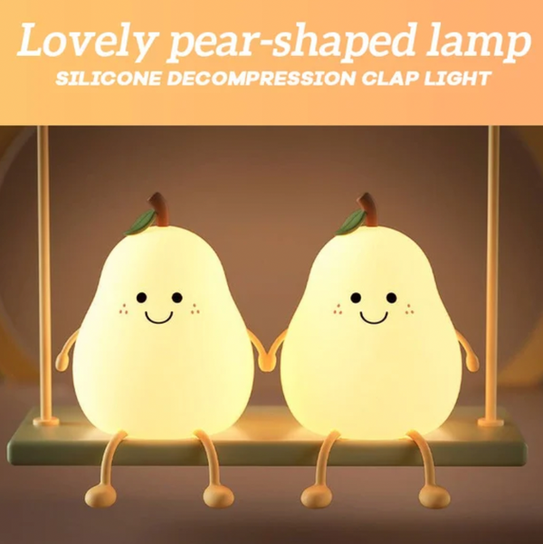 Pear-shaped Silicone Decompression Clap Light