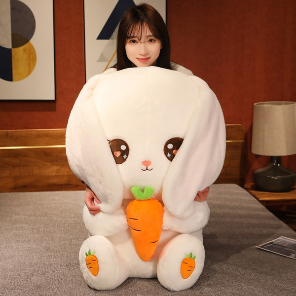 Long Ear Rabbit Carrot Plush