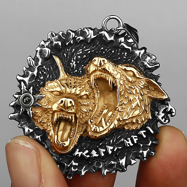 Vikings Wolf Fenrir Necklace