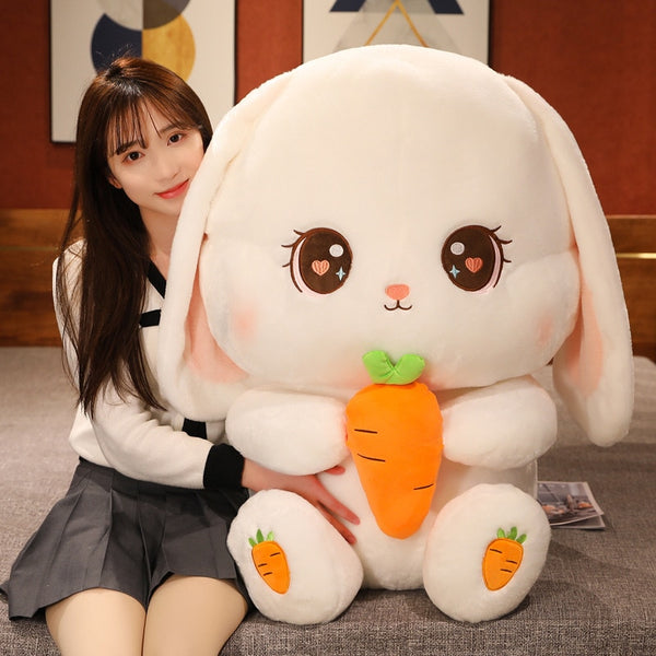 Long Ear Rabbit Carrot Plush