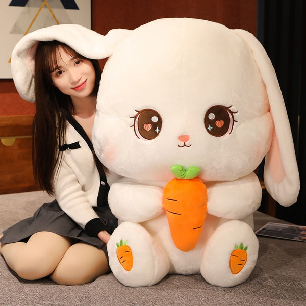 Long Ear Rabbit Carrot Plush