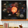 Milky Way Galaxy Solar System Chart Poster