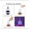 3D Fireworks Glass Vase Shape Air Humidifier with LED Night Light