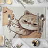 Cat Linen Table Mat