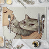 Cat Linen Table Mat