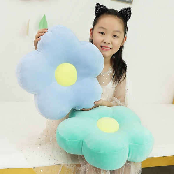 Colorful Flower Plush Pillow