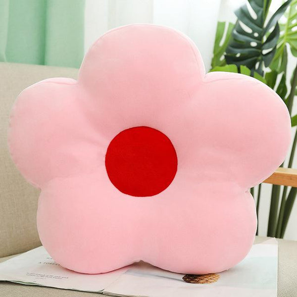 Colorful Flower Plush Pillow