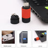 Mini LED Rechargeable Flashlight Key Chain - Waterproof