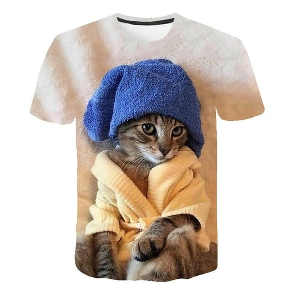 Printed Cat Shirt