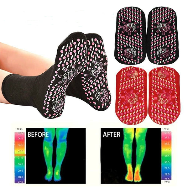 Self-heating Magnetic Socks