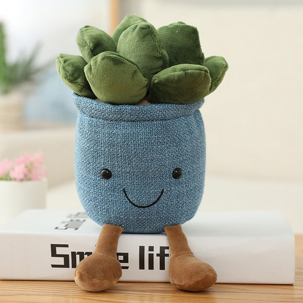 Lifelike Tulip & Succulent Plush Plants