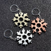 Portable 18 In 1 Mini Snowflake Multi Pocket Tool