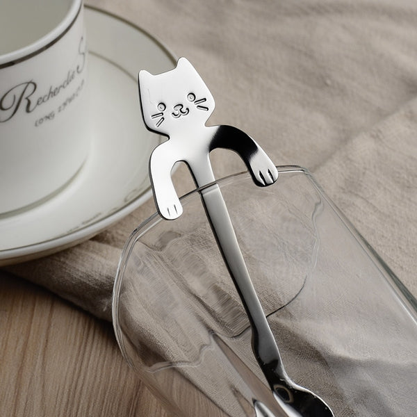 Stainless Steel Cat Tea Spoon