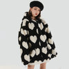 Heart Hooded Cotton Coat