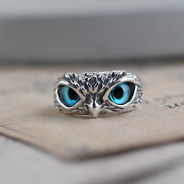 Silver Owl Ring