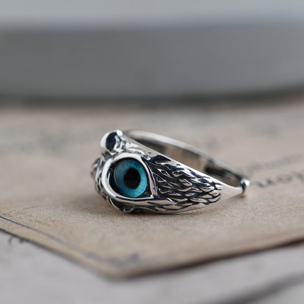 Silver Owl Ring