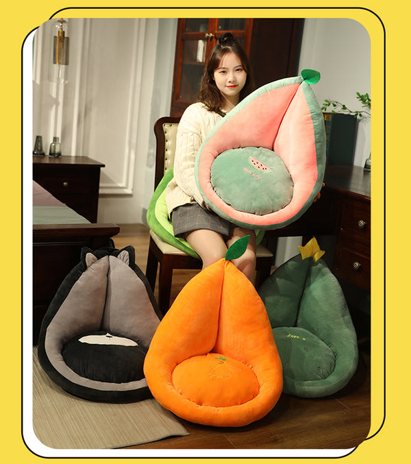 Avocado Plush Seat Cushion