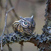 Green Eye Crystal Owl Ring