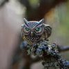 Green Eye Crystal Owl Ring