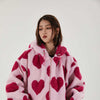 Heart Hooded Cotton Coat