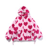 Heart Hooded Cotton Coat