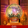 3D Colorful LED fireworks Light Bulb